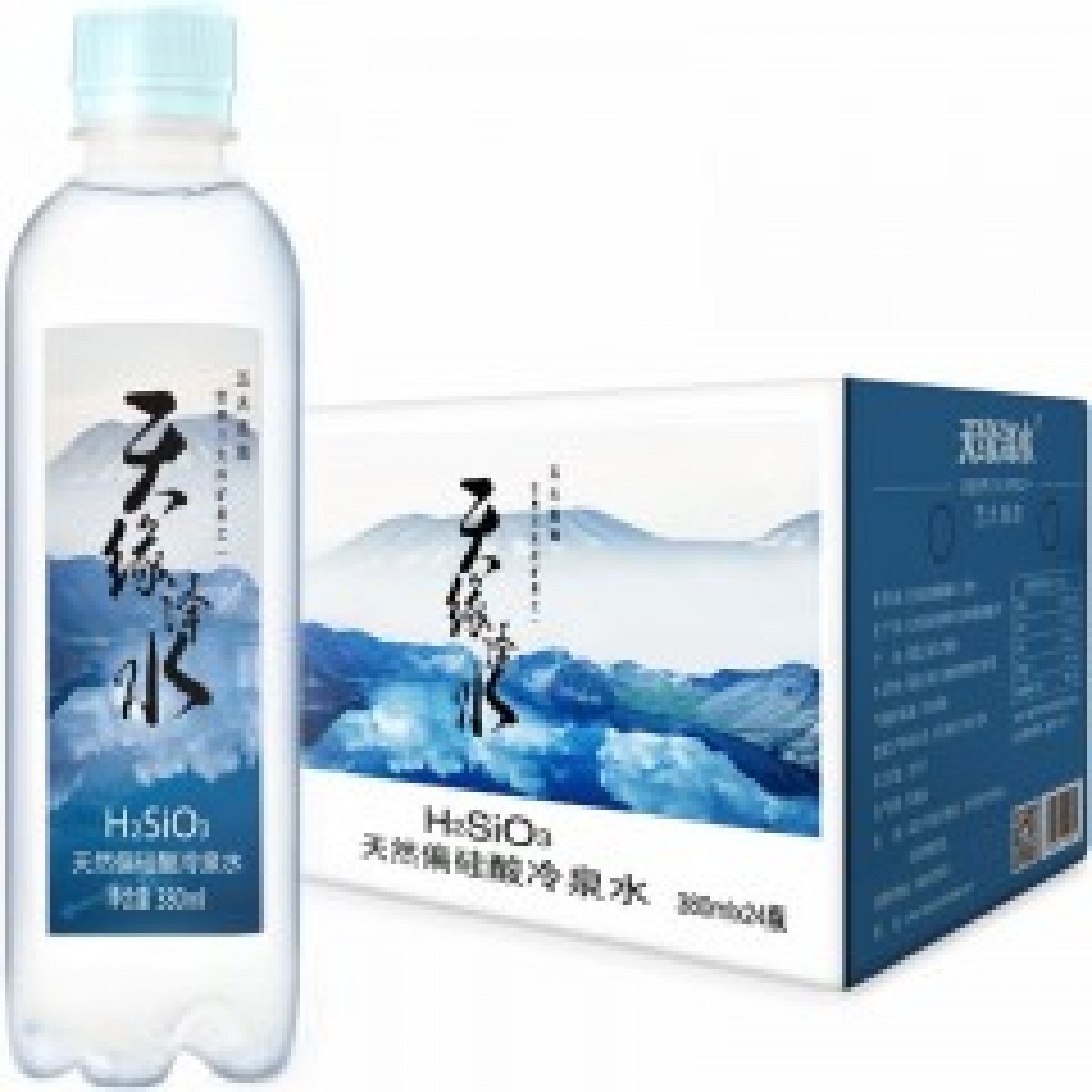 天缘泽水 天然偏硅酸冷泉水 380ml/瓶 24瓶装