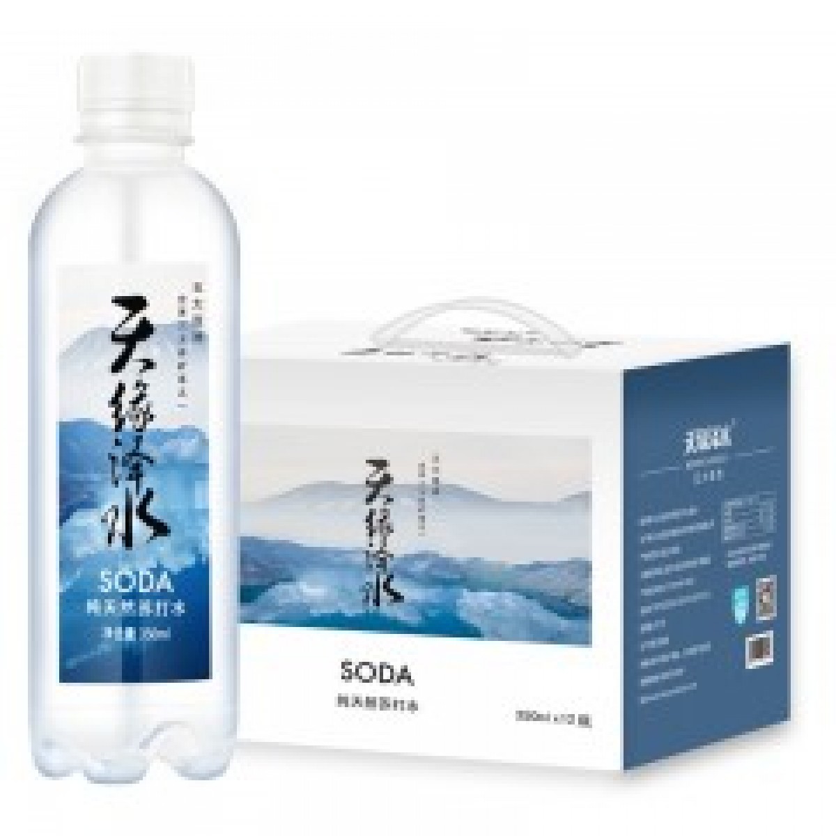 天缘泽水 纯天然苏打水 350ml/瓶 12瓶礼盒装