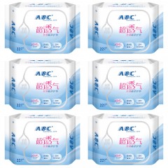 ABC丝薄棉柔护垫22片（含KMS健康配方）6包装