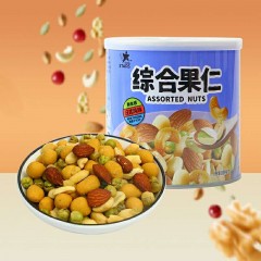 （关爱计划）一桶包邮 众星综合果仁208g/罐装混合干果什锦坚果休闲零食小吃