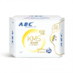 ABC卫生巾棉柔超吸纤薄日用姨妈巾240mm 8片装含KMS （5箱起订）