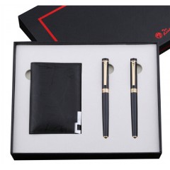 毕加索PS-5501黑色卡包商务礼盒套装